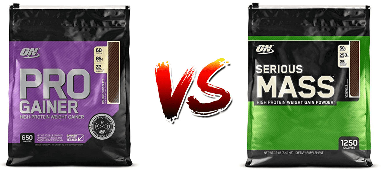 pro gainer vs serious mass